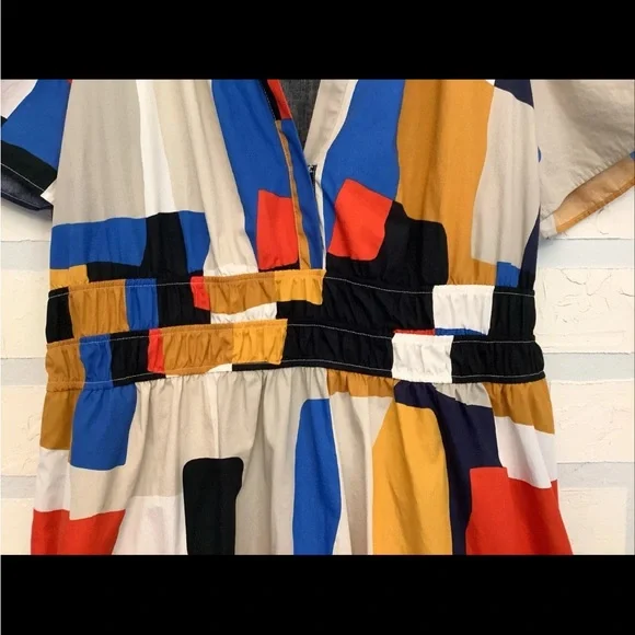 Anthropologie Somerset XL in Nouveau Geometric Patchwork - Picture 4 of 11